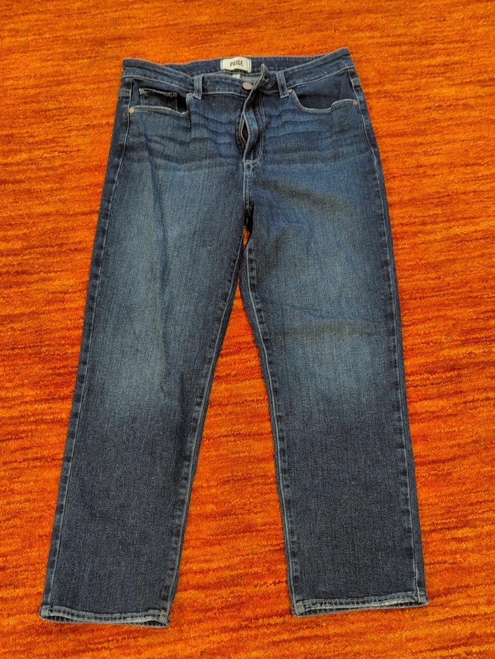 PAIGE Women's Indigo Straight Jeans